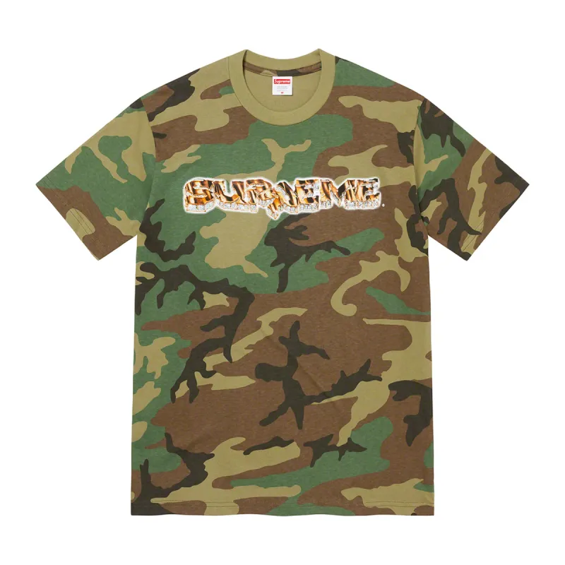 Supreme Diamond Tee Woodland Camo sold by PLUS