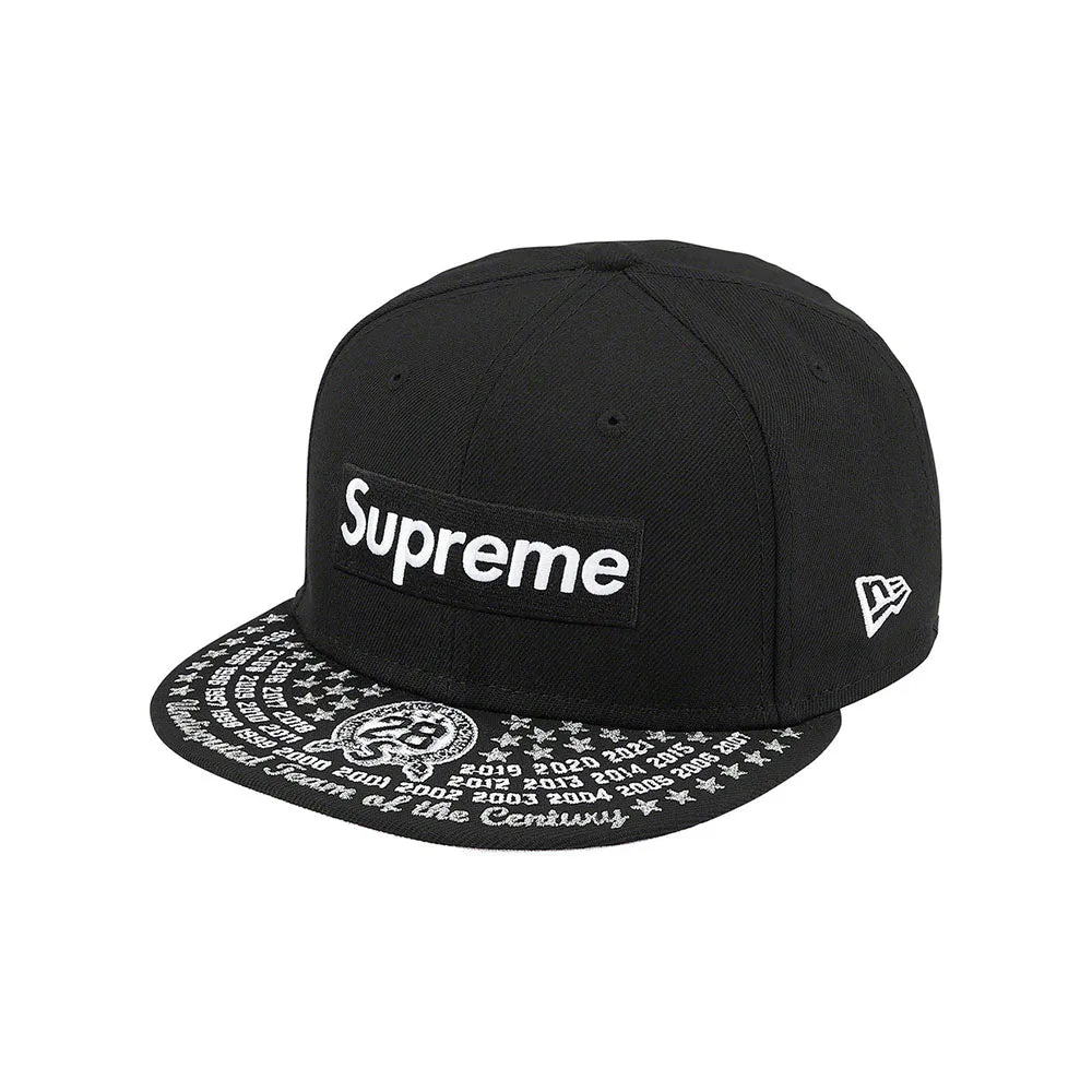 Supreme Undisputed Box Logo New Era Fitted Hat Black sold by PLUS