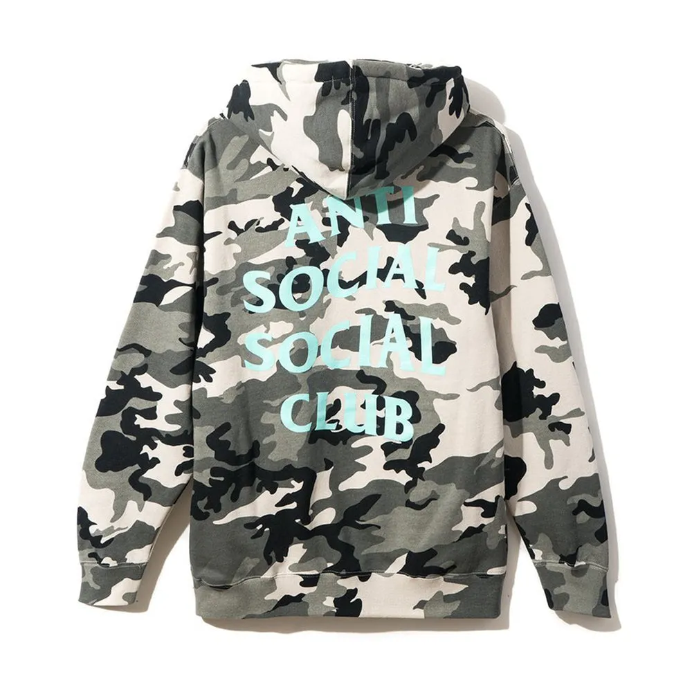 Anti Social Social Club Melrose Ave Snow Camo Hoodie sold by PLUS
