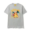 Hypebeast X Pokemon Charizard T-Shirt Grey sold by PLUS