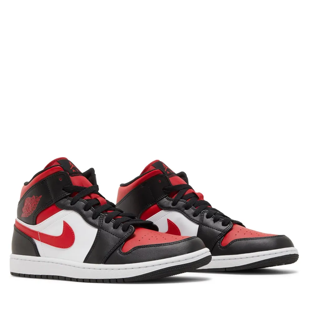Jordan 1 Mid White Black Red (2022) sold by PLUS product image thumbnail 4