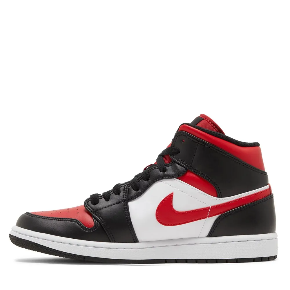 Jordan 1 Mid White Black Red (2022) sold by PLUS product image thumbnail 2