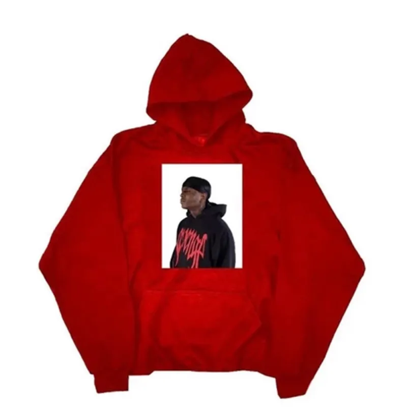Revenge x Ski Mask Photo Hoodie Red sold by PLUS