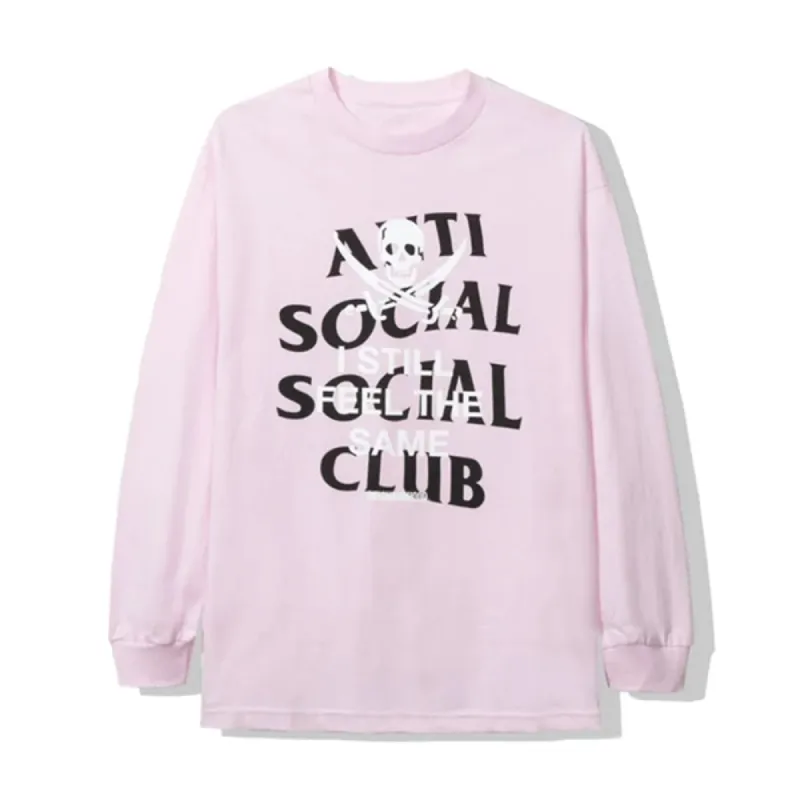 Anti Social Social Club x NBHD Blackjack L/S Tee Pink sold by PLUS
