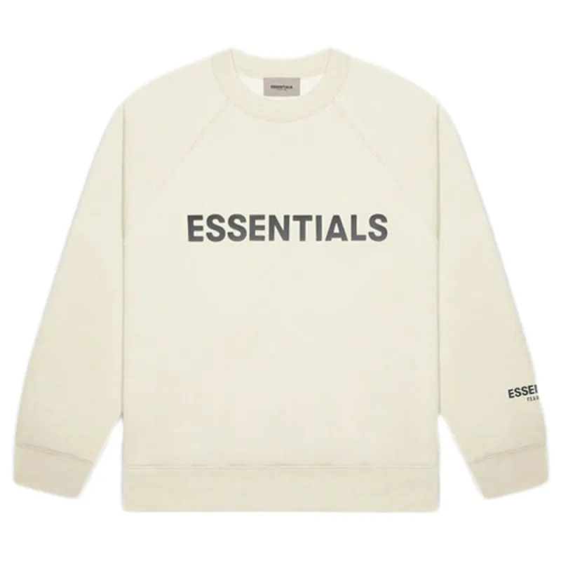 FOG Essentials Applique Crewneck Buttercream sold by PLUS