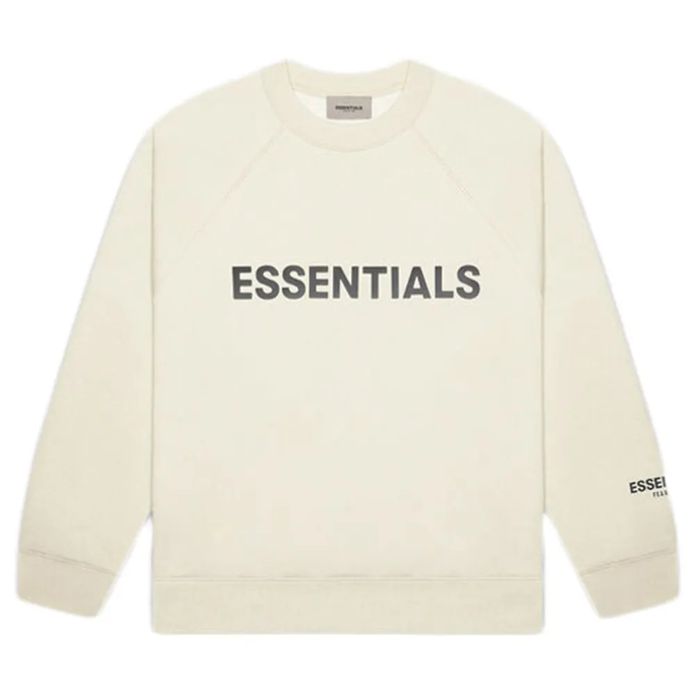FOG Essentials Applique Crewneck Buttercream sold by PLUS