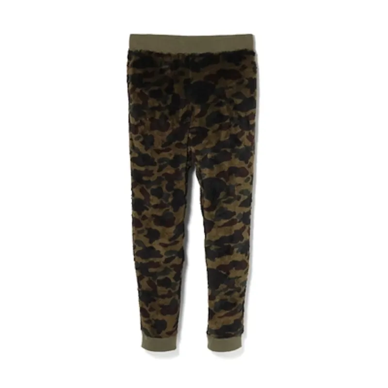Bape 1st Camo Boa Fleece Pants Green sold by PLUS