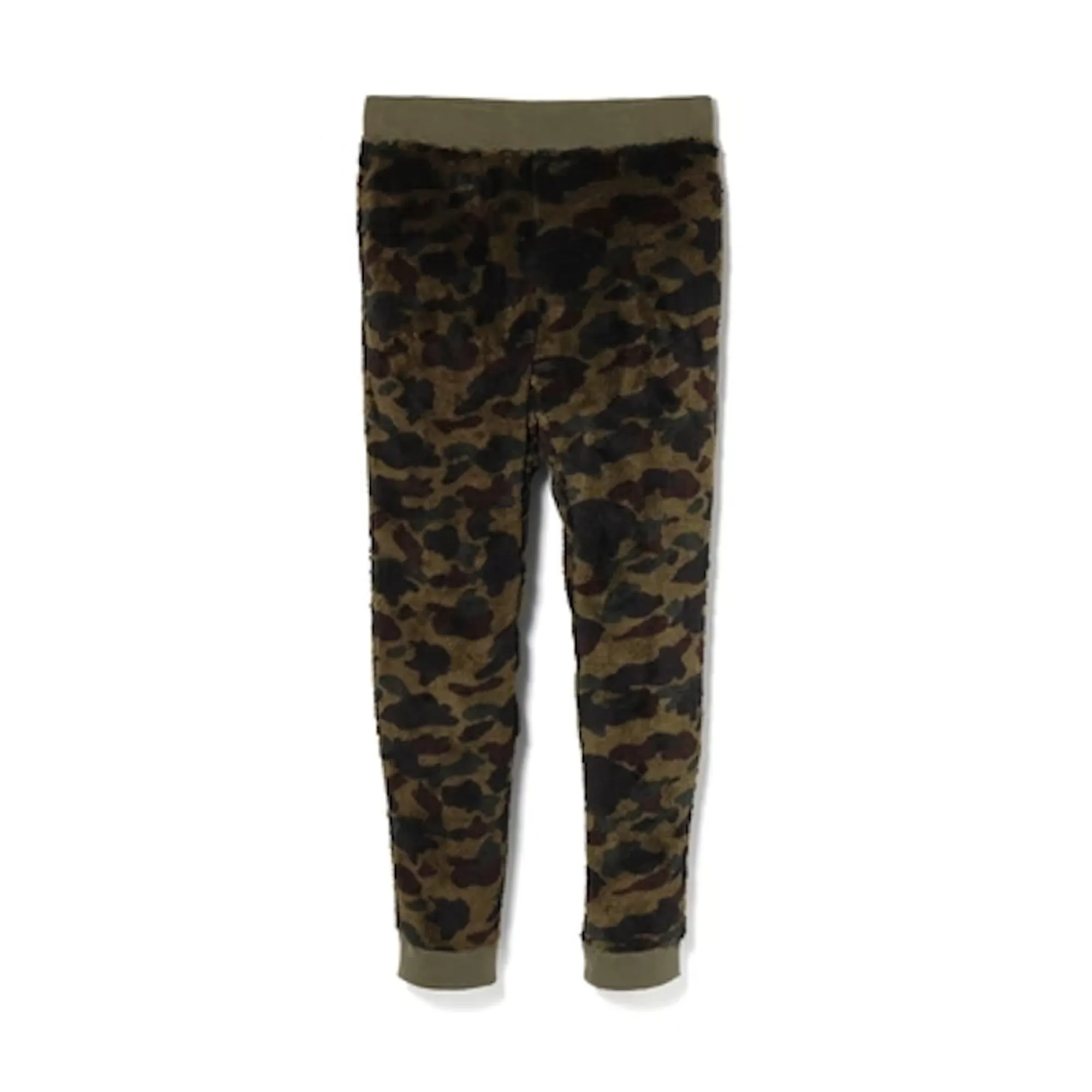 Bape 1st Camo Boa Fleece Pants Green sold by PLUS