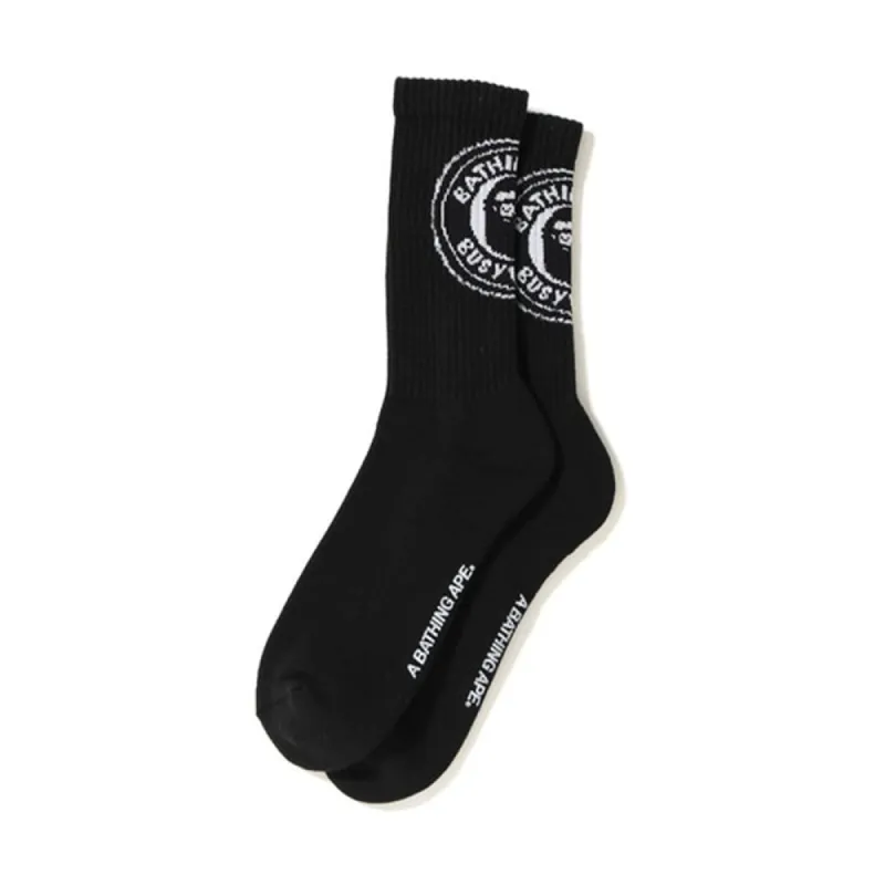 BAPE BWS Socks Black sold by PLUS