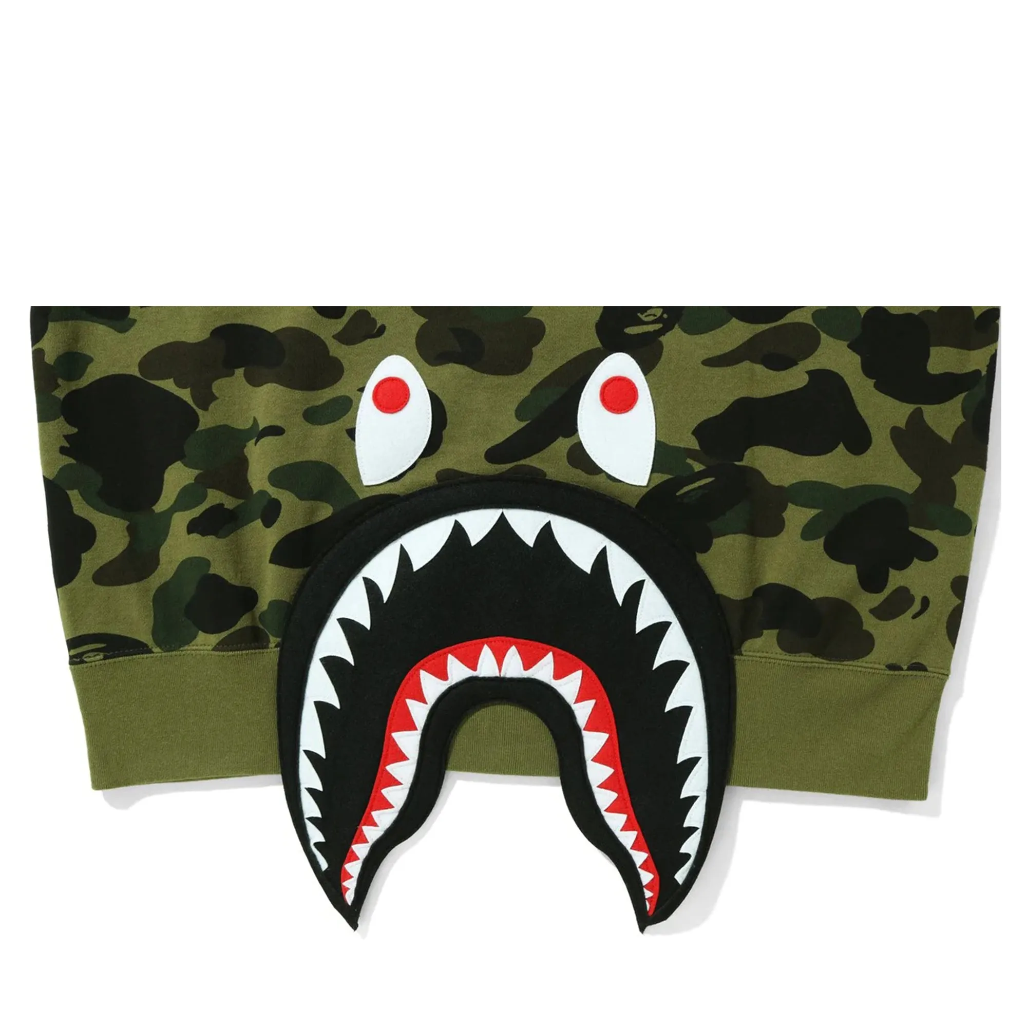 Bape 1st Camo Shark Relaxed Fit Hoodie Green sold by PLUS product image thumbnail 4