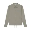 FOG ESSENTIALS Coaches Jacket Taupe (SS21) sold by PLUS