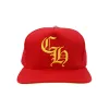 Chrome Hearts CH Silver Button Hat Red/Yellow sold by PLUS