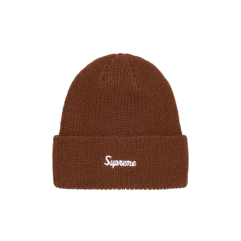 Supreme Loose Gauge Beanie Brown (FW23) sold by PLUS