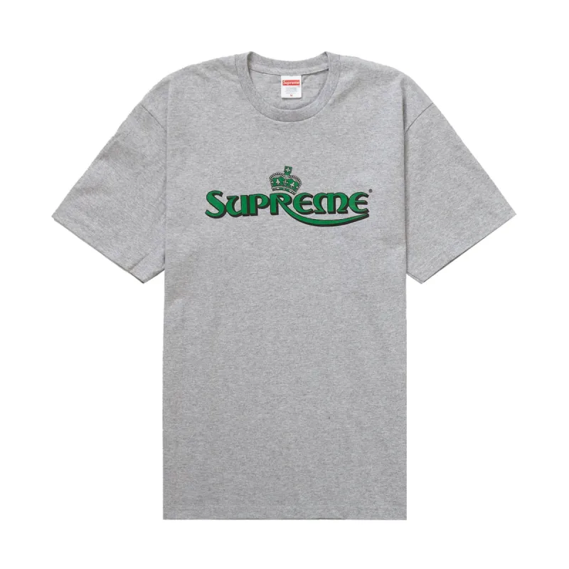 Supreme Crown Tee Heather Grey sold by PLUS