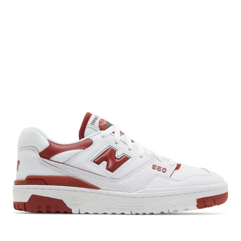 New Balance 550 White Brick Red (W) sold by PLUS