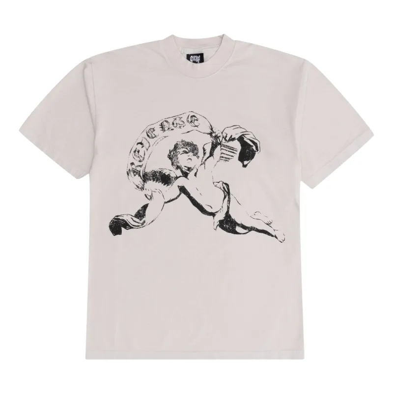 Revenge Flame Cherub Tee Cream sold by PLUS
