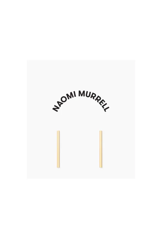 Long Bar Studs, Golden Brass sold by Naomi Murrell