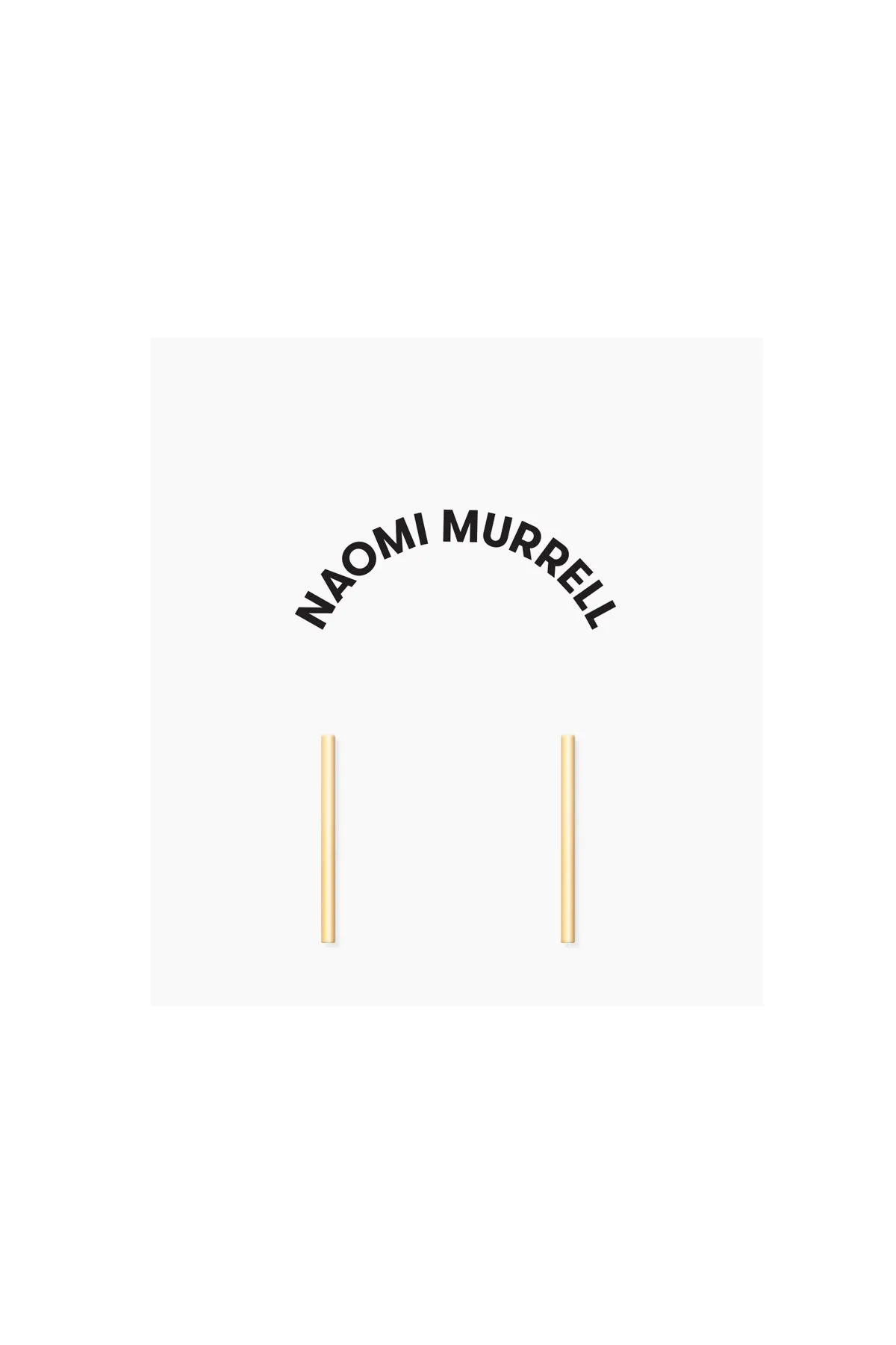 Long Bar Studs, Golden Brass sold by Naomi Murrell