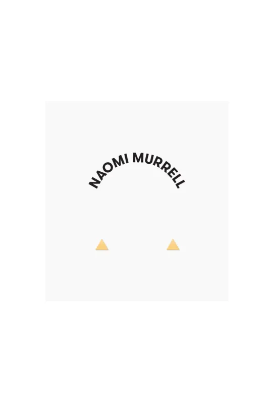 Tiny Triangle Studs, Golden Brass sold by Naomi Murrell