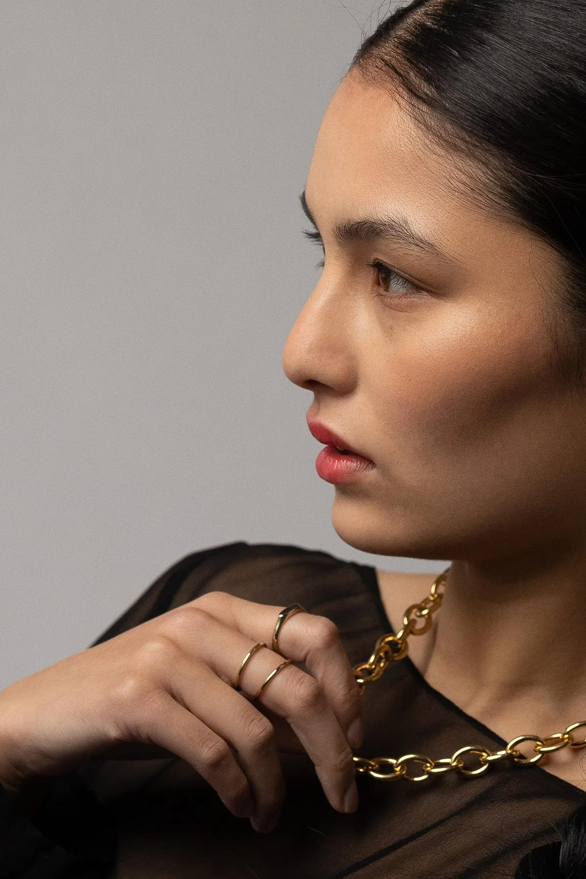 Fine Band Ring, Gold Vermeil sold by Naomi Murrell product image thumbnail 3