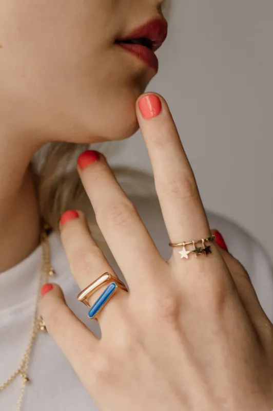 Starlight Ring, Golden Brass - LAST ONE! sold by Naomi Murrell