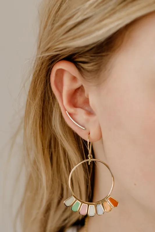 Arc Ear Climber Studs, Sterling Silver <br>(SPECIAL ORDER) sold by Naomi Murrell