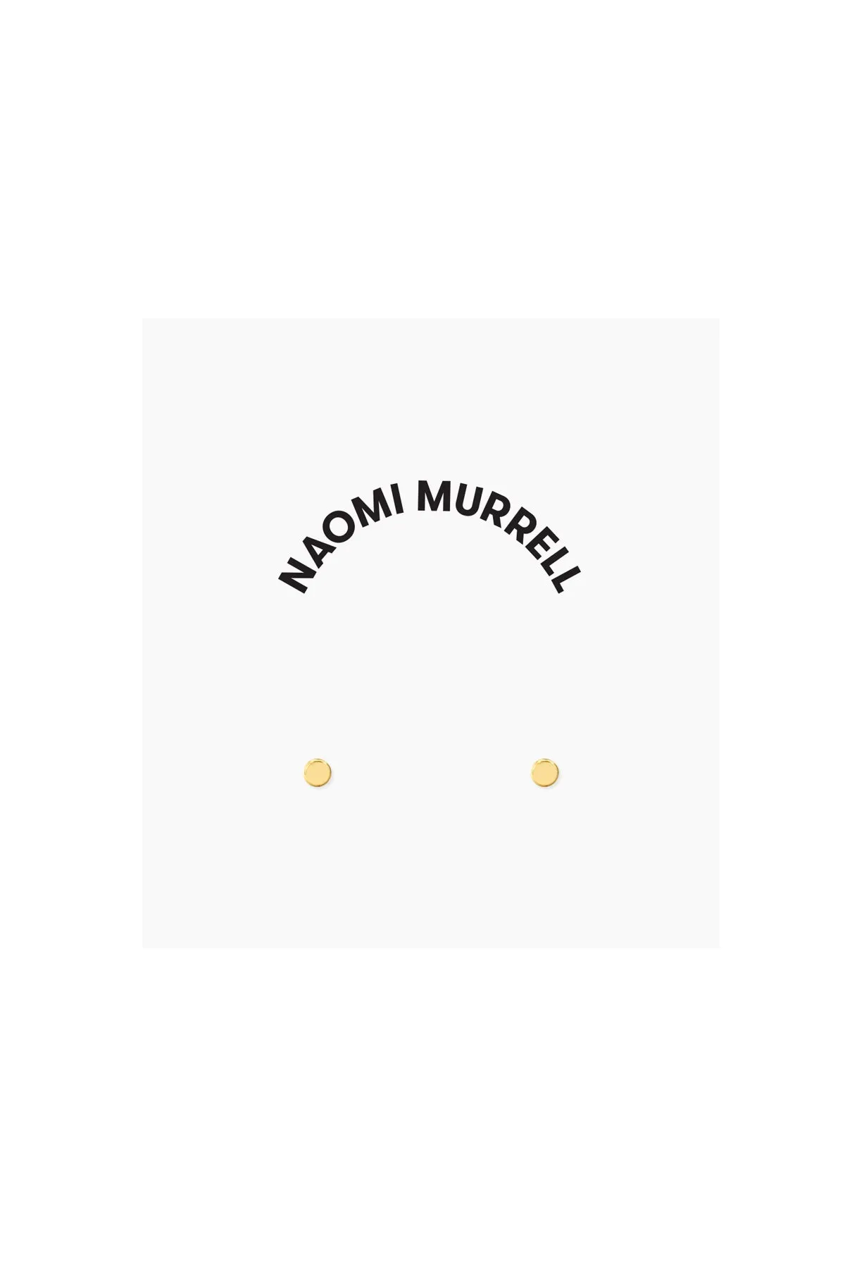 Dot Studs, Golden Brass sold by Naomi Murrell product image thumbnail 2