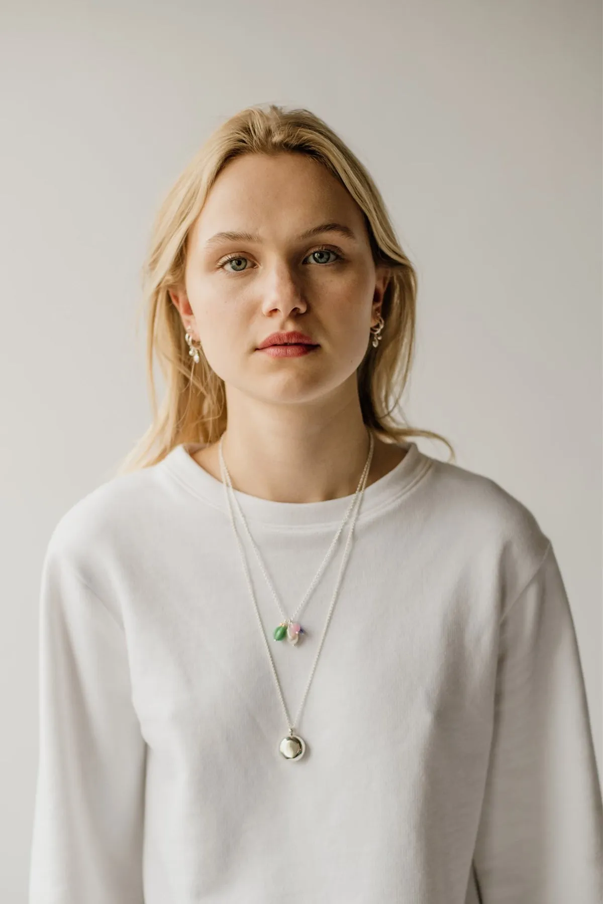 Bonbon Necklace, Melon<br>Sterling Silver sold by Naomi Murrell product image thumbnail 4