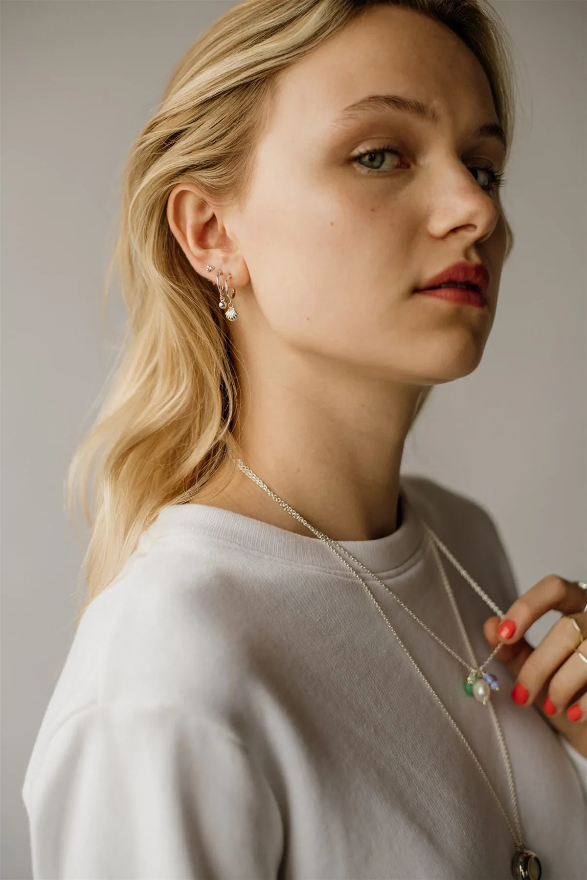 Bonbon Necklace, Melon<br>Sterling Silver sold by Naomi Murrell product image thumbnail 3