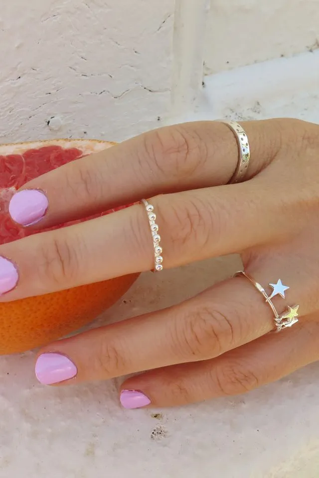 Starlight Ring, Sterling Silver (MADE TO ORDER) sold by Naomi Murrell