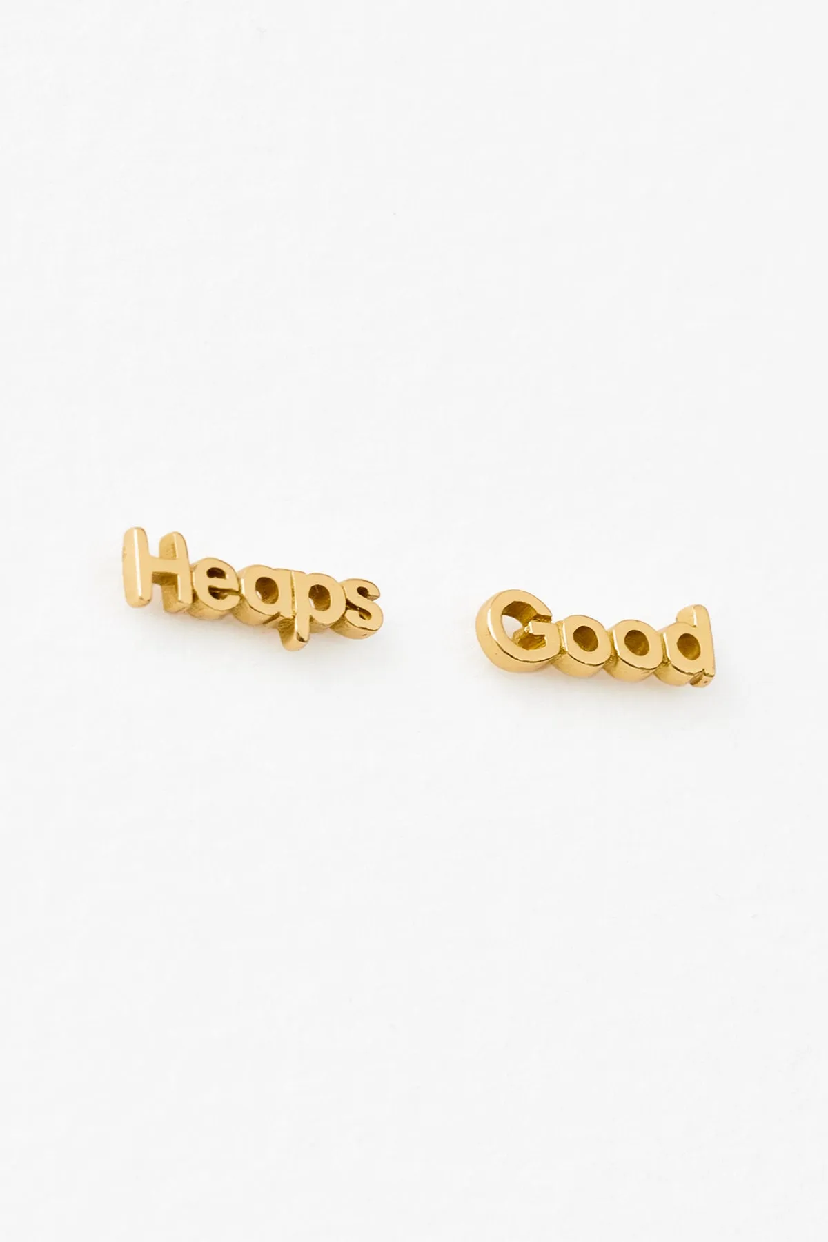 Heaps Good Studs, Golden Brass sold by Naomi Murrell product image thumbnail 2