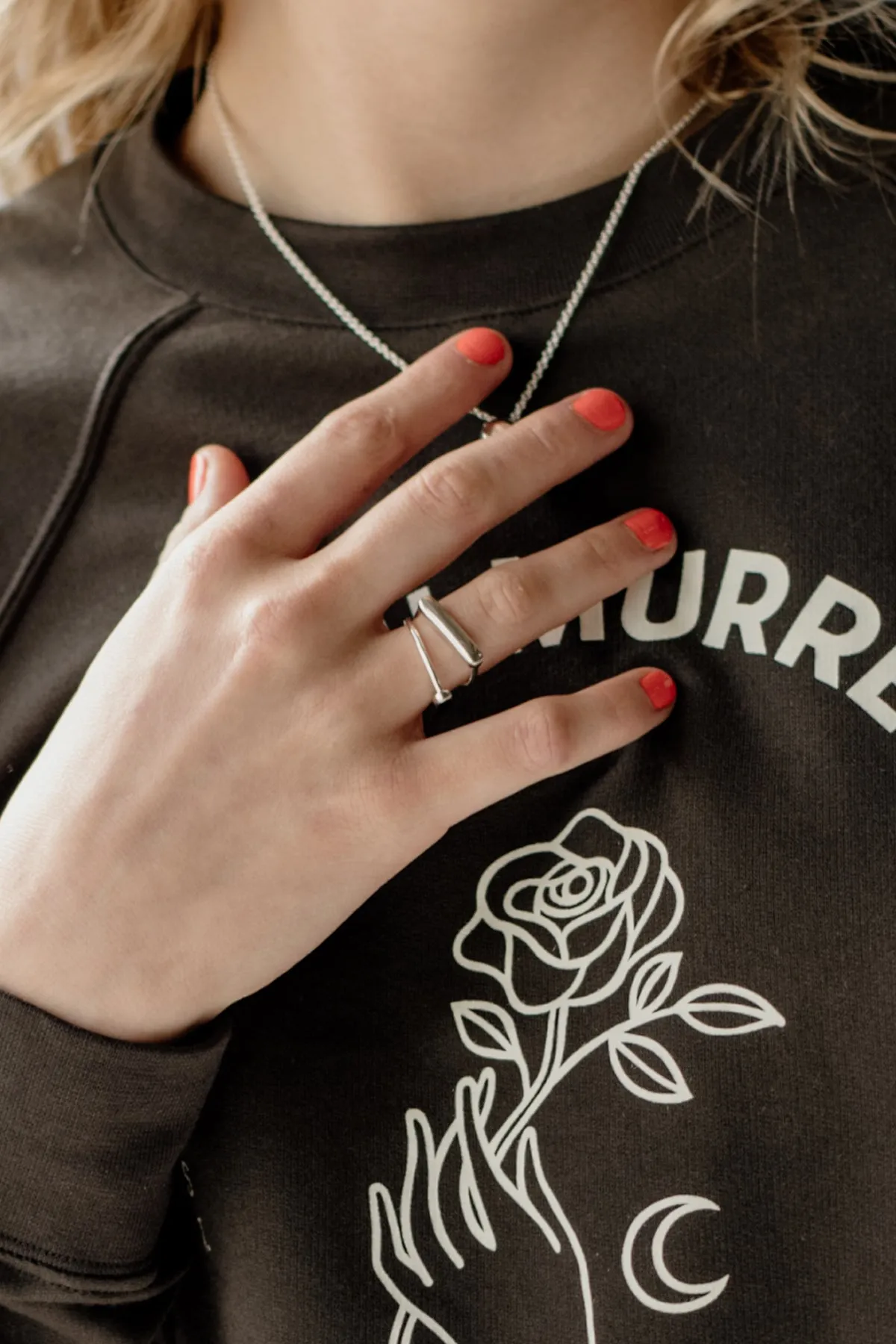 Stacker Ring, Solid Metal, Sterling Silver sold by Naomi Murrell product image thumbnail 2