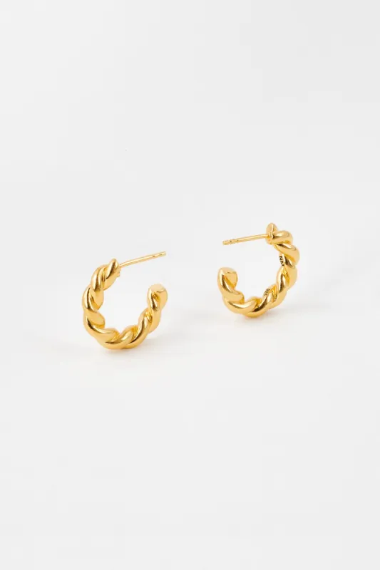 Twist Hoops, Gold Vermeil<br>(SPECIAL ORDER) sold by Naomi Murrell