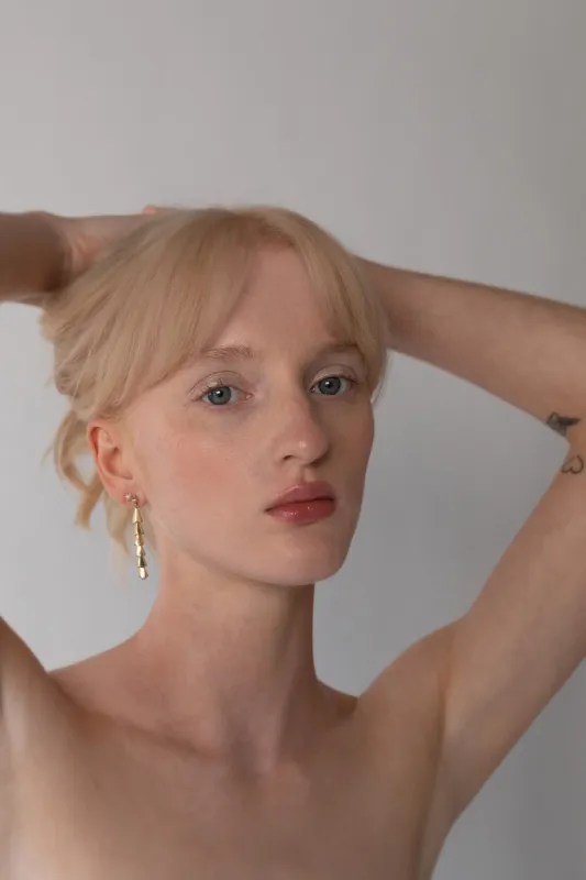 Floret Earrings, Brass (LTD EDT) sold by Naomi Murrell