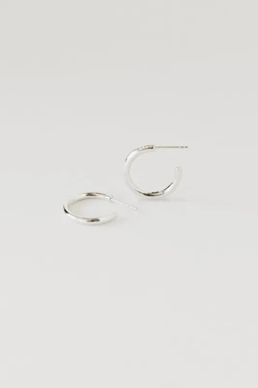 Midi Hoops, Sterling Silver sold by Naomi Murrell