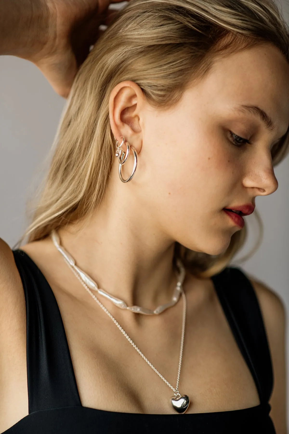 Midi Hoops, Sterling Silver sold by Naomi Murrell product image thumbnail 4