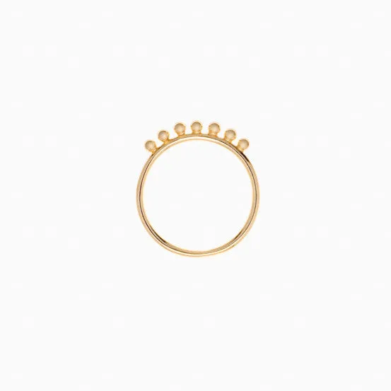 Pom Pom Ring, Golden Brass sold by Naomi Murrell product image thumbnail 2