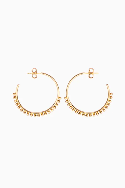 Pom Pom Hoops, Golden sold by Naomi Murrell