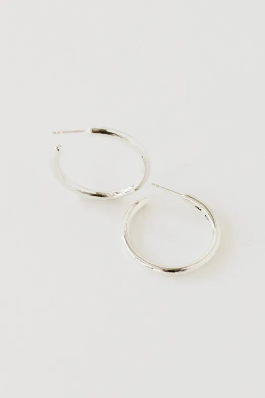 Boss Hoops, Sterling Silver <br>(SPECIAL ORDER) sold by Naomi Murrell