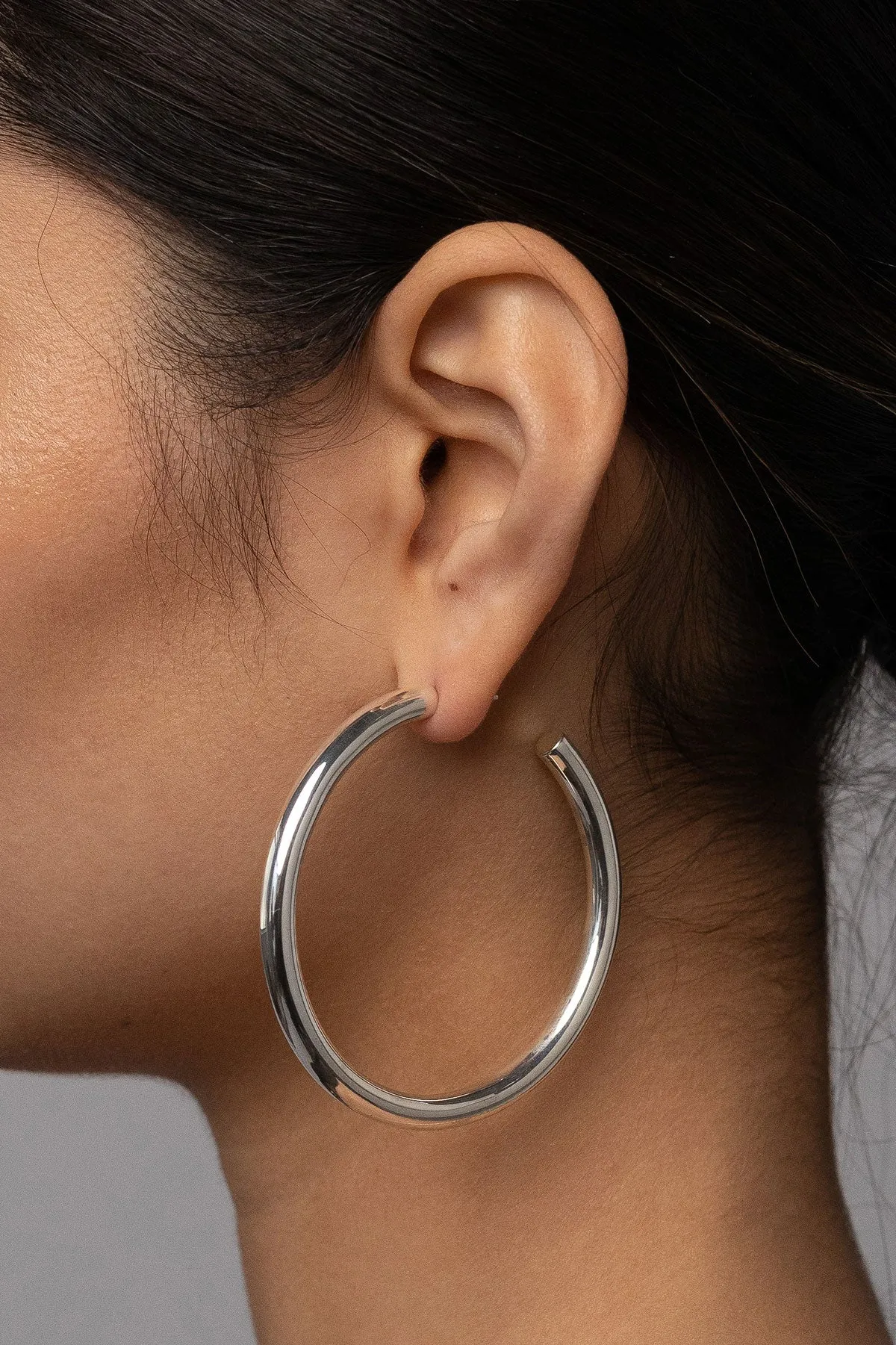 Big Boss Hoops, Sterling Silver sold by Naomi Murrell