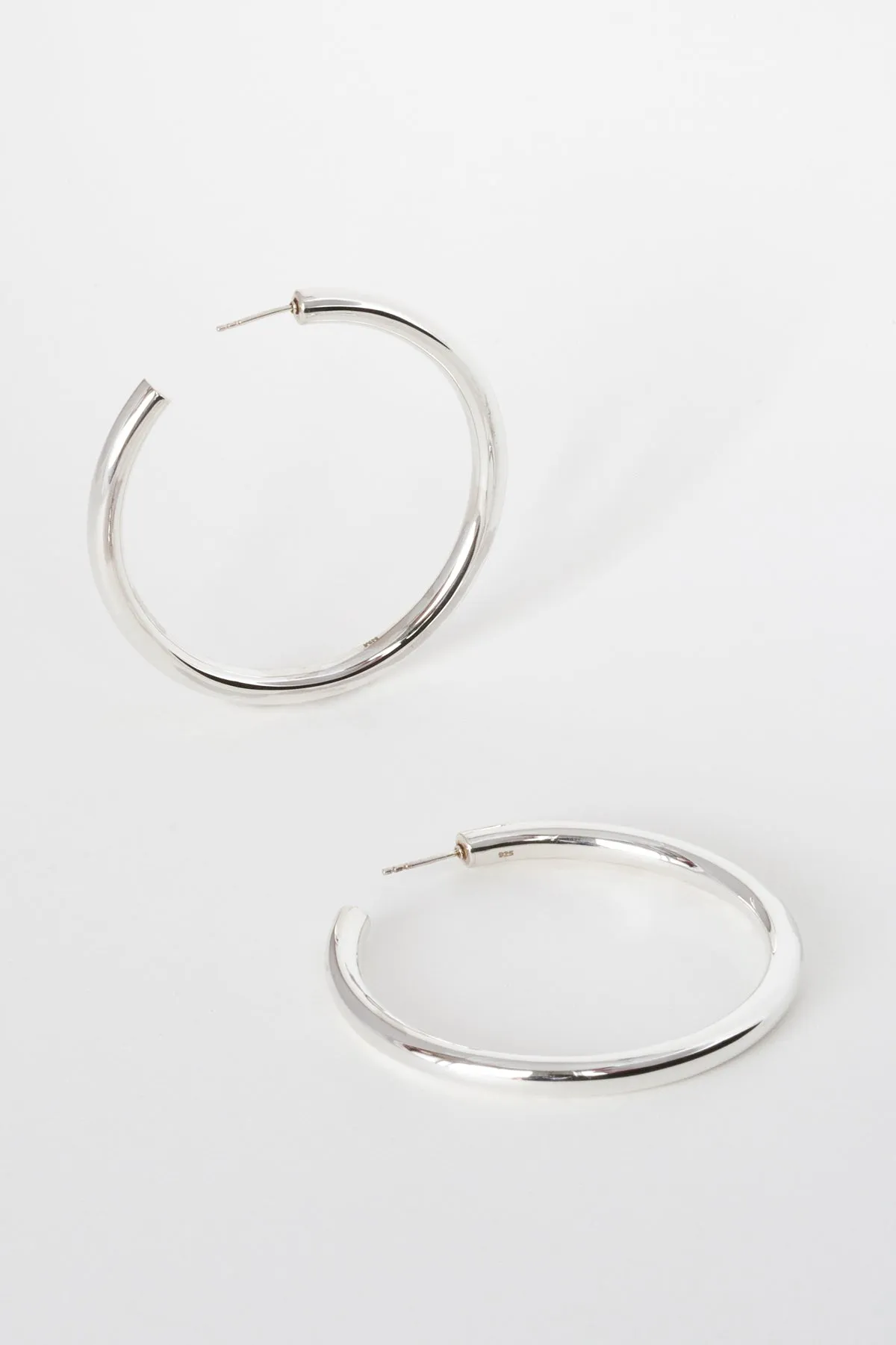Big Boss Hoops, Sterling Silver sold by Naomi Murrell product image thumbnail 2