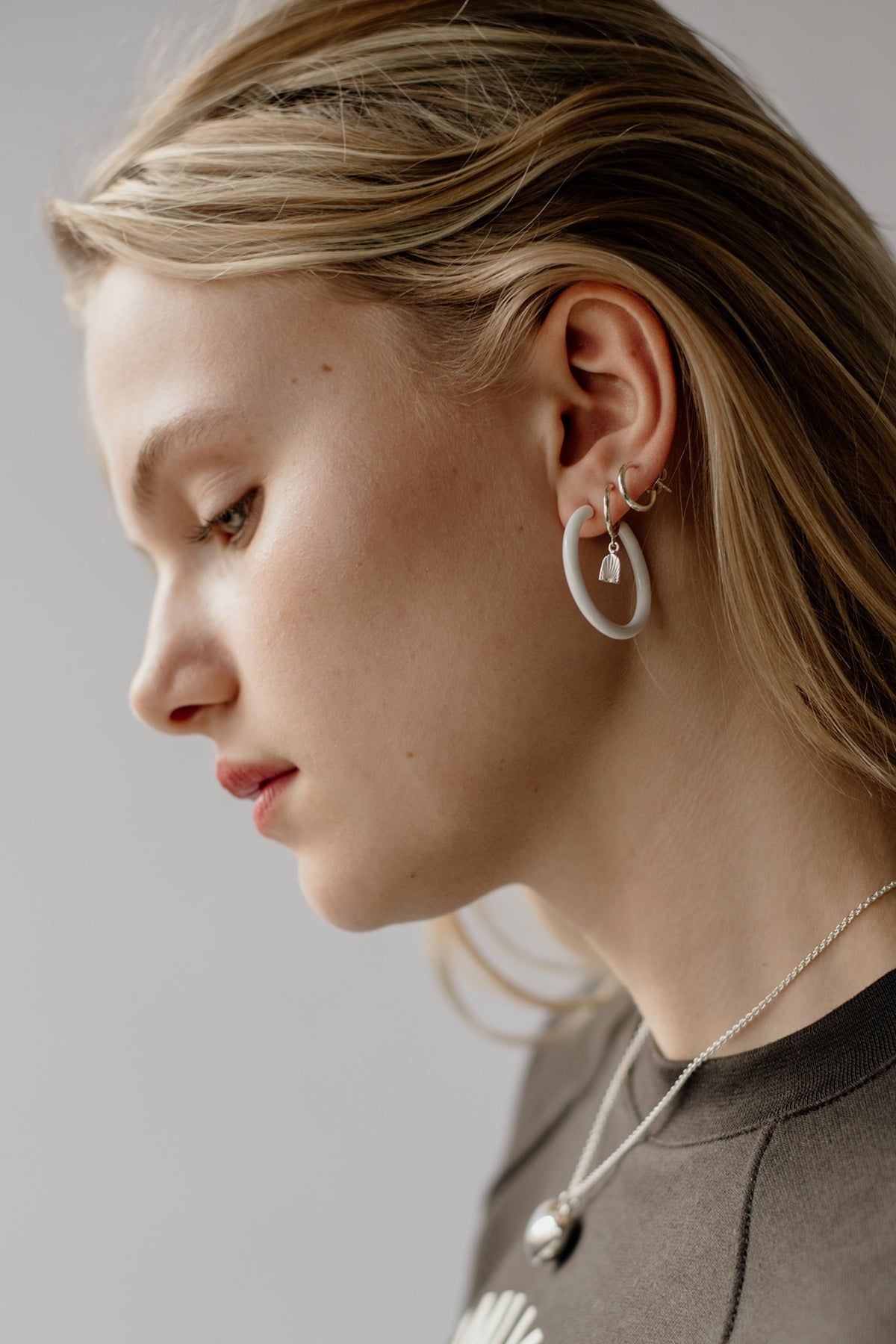 Baby Hoops, Sterling Silver sold by Naomi Murrell product image thumbnail 3