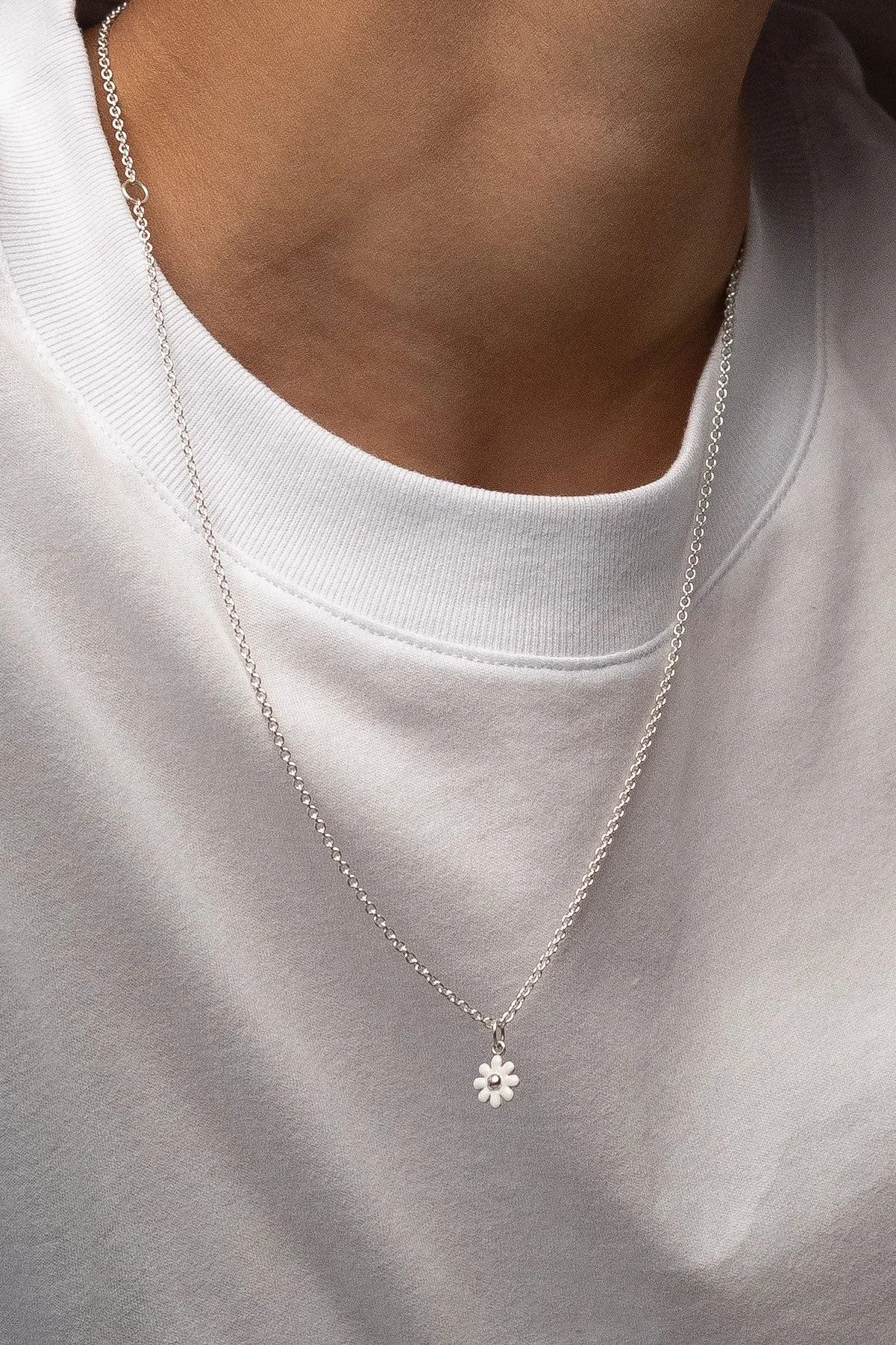 Daisy Cakes Charm Necklace, Sterling Silver sold by Naomi Murrell