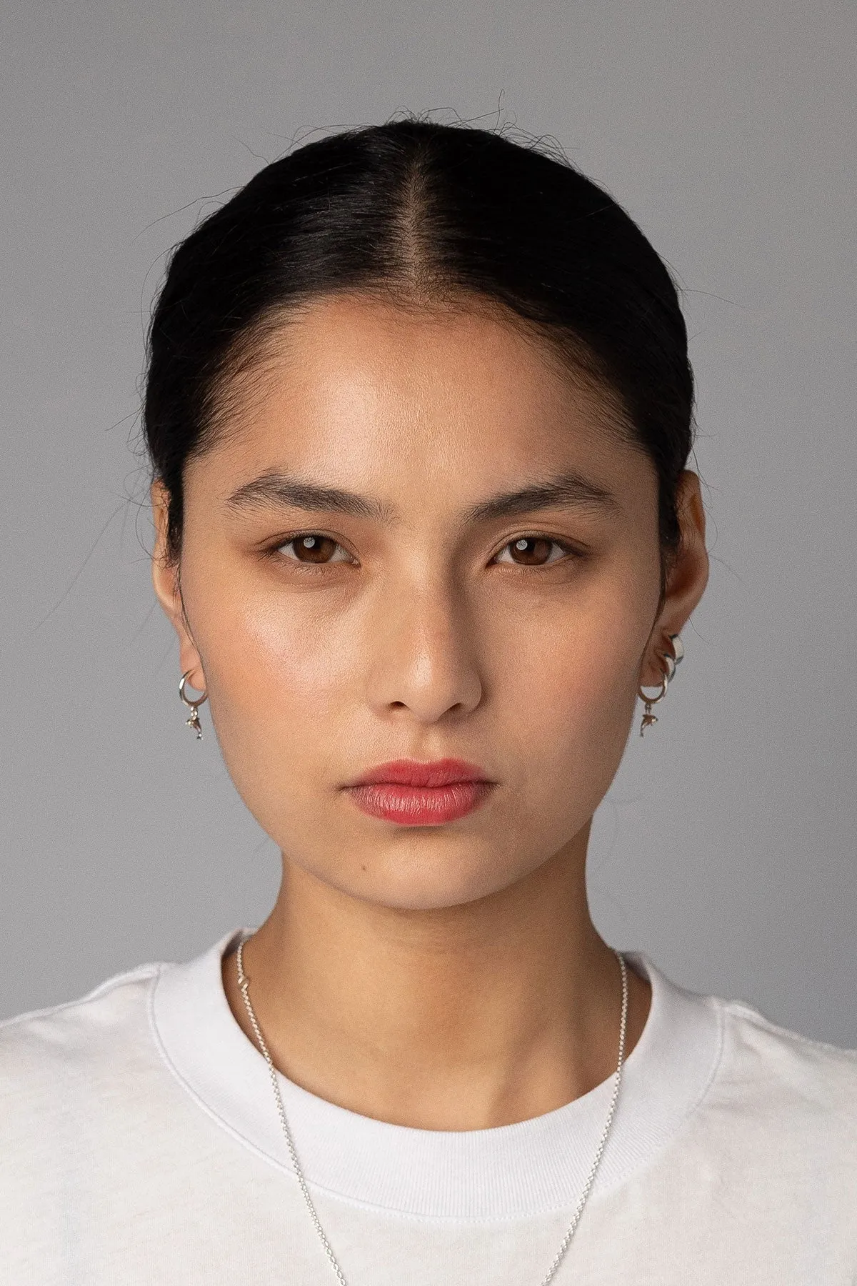 Dolphin Charm Hoops, Sterling Silver<br>(Special Order) sold by Naomi Murrell product image thumbnail 4