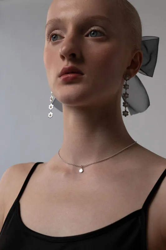 Tiny Sequin Necklace, Sterling Silver sold by Naomi Murrell