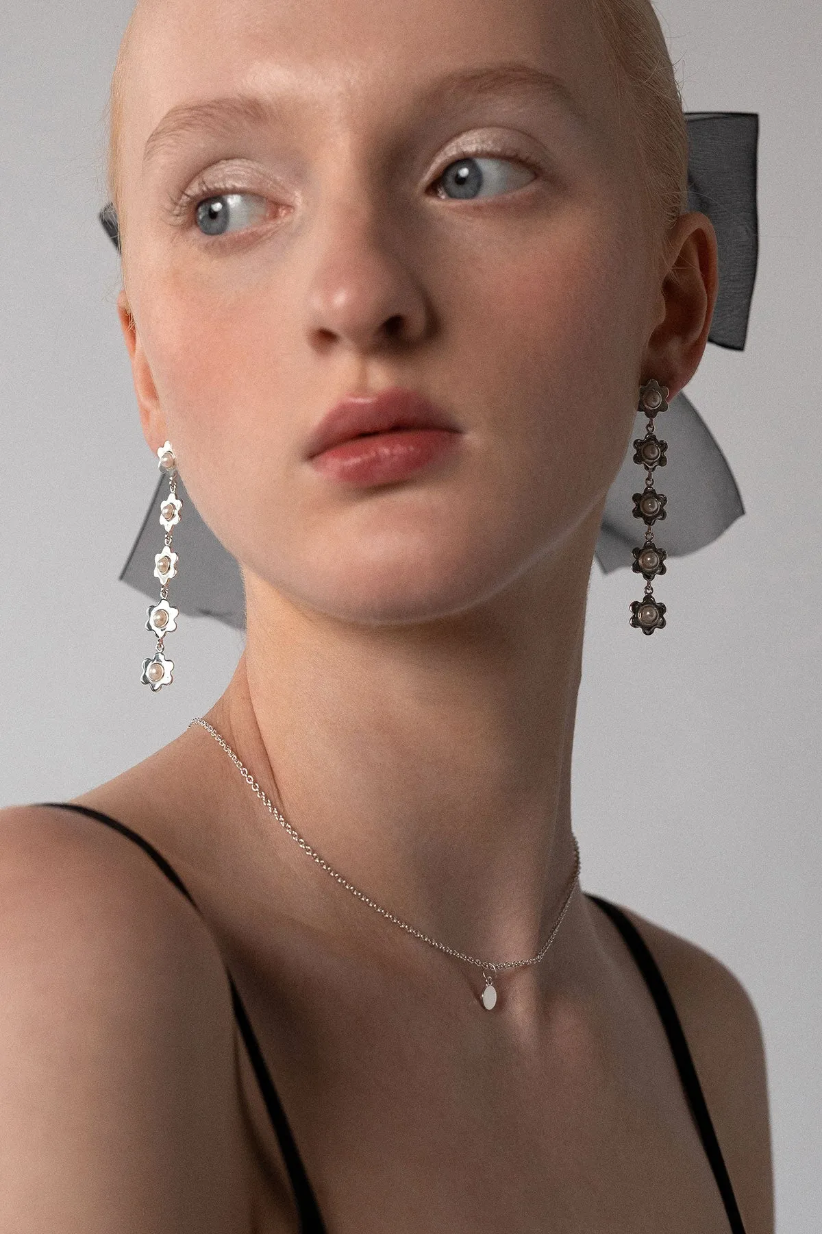 Tiny Sequin Necklace, Sterling Silver sold by Naomi Murrell product image thumbnail 2