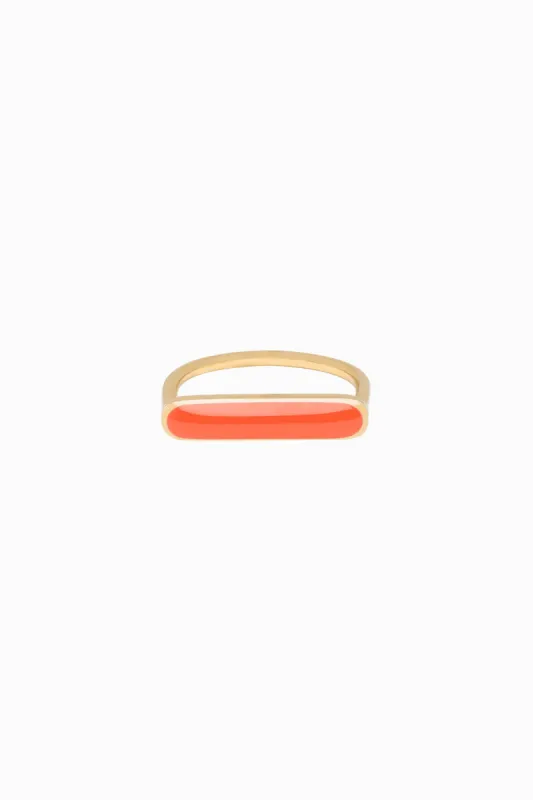 Stacker Ring, Tangerine, Golden Brass sold by Naomi Murrell