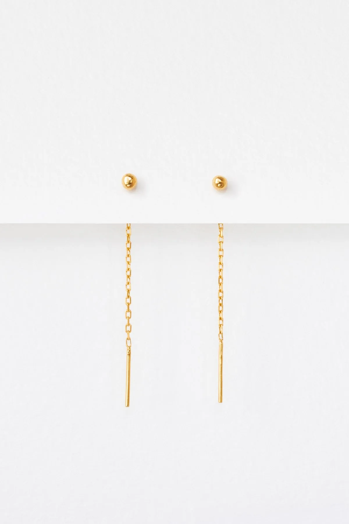 Tiny Ball Threads, Gold Plate sold by Naomi Murrell product image thumbnail 5