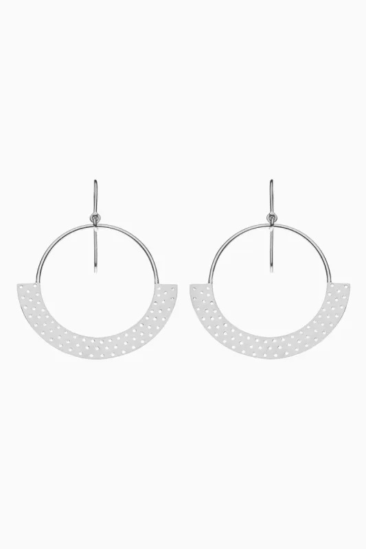 Polka Dot Hoops, Sterling Silver sold by Naomi Murrell