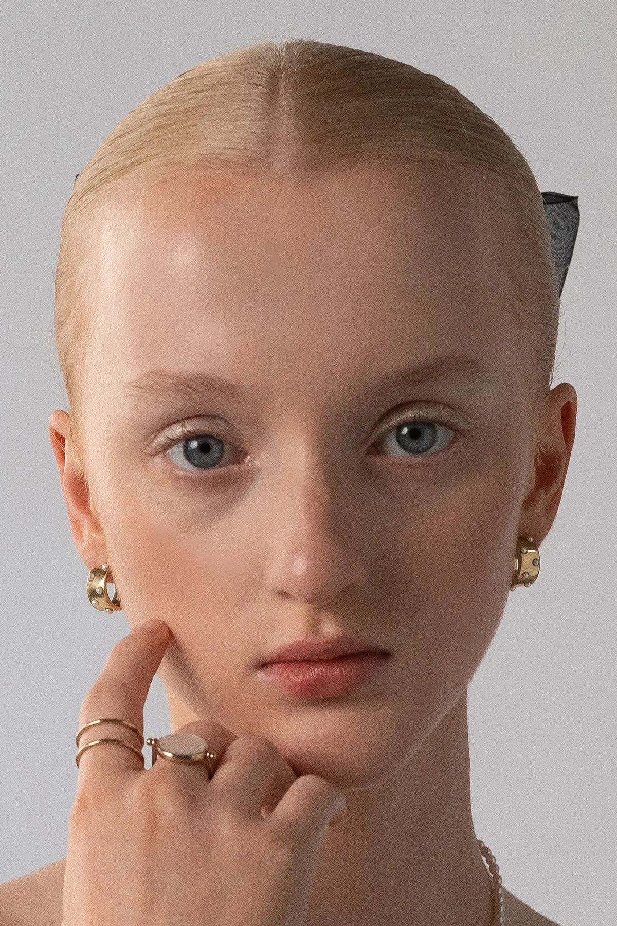 Neptune Huggies, Gold Vermeil sold by Naomi Murrell product image thumbnail 3